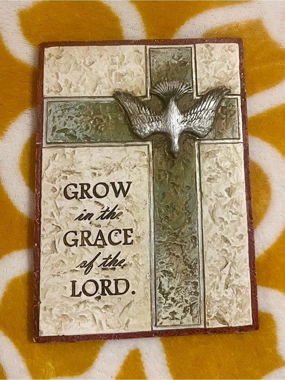 Joseph's Studio Cross Wall Plaque w/ Dove 